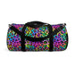 Bespattered Facade Candy Coated Neon Leopard Duffel Bag