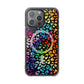 Bespattered Facade Rainbow Paint Splatter Leopard MagSafe Clear Impact Cases