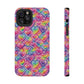 Bespattered Facade Rainbow Graffiti Hearts Impact-Resistant Case