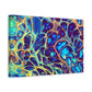 Bespattered Facade Fluid Art Abstract Painting Stretched Matte Canvas Art Prints | Multiple Sizes