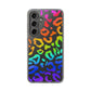 Bespattered Facade Watercolor Rainbow Leopard Clear Case