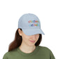 Childless Cat Lady Rainbow Embroidered Classic Cap (10 Hat Colors)