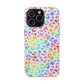Bespattered Facade Bright Rainbow Leopard Impact-Resistant Case