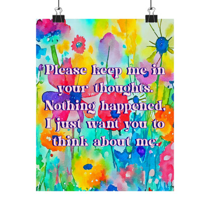 Bespattered Facade "Keep Me In Your Thoughts" Giclée Archival Matte Paper Prints