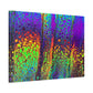 Bespattered Facade Neon Lava Stretched Matte Canvas Art Prints | Multiple Sizes