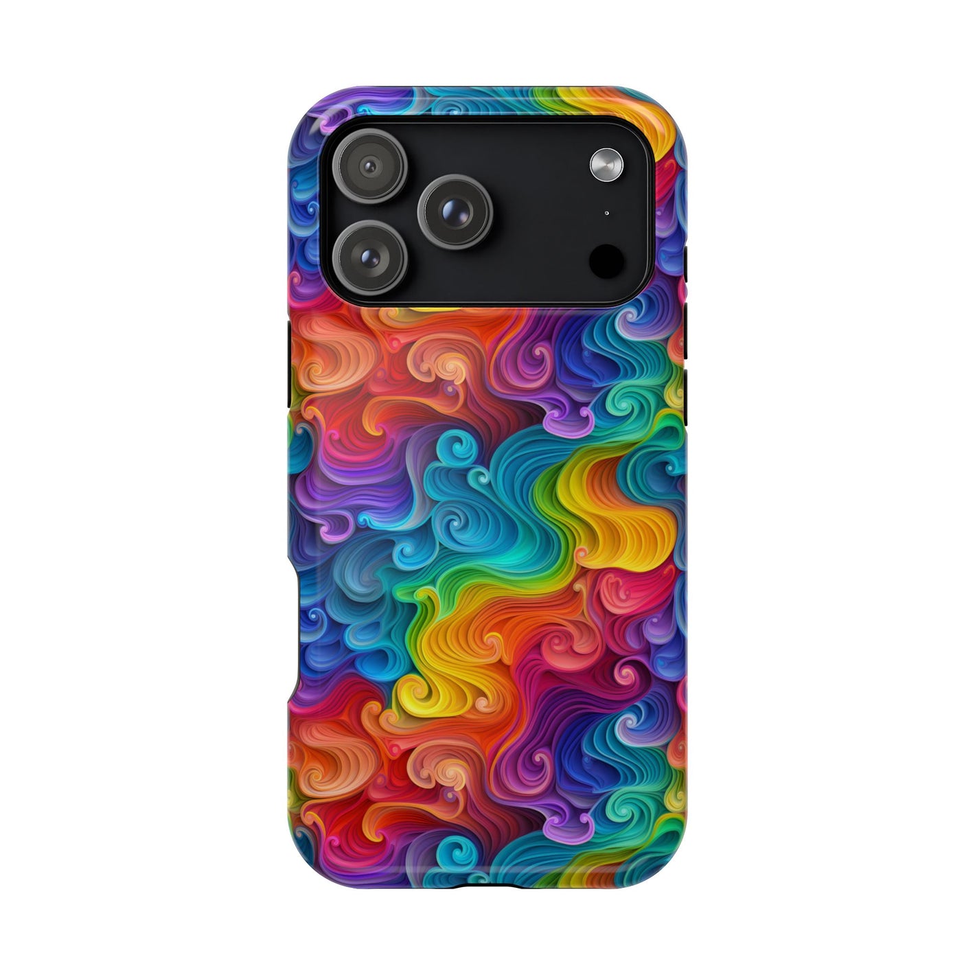 Bespattered Facade Rainbow Swirls MagSafe Tough Case