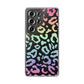 Bespattered Facade Pastel Rainbow Leopard Clear Case