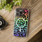 Bespattered Facade Bright Rainbow Leopard MagSafe Clear Impact Case