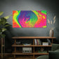 Bespattered Facade Fluid Art Abstract Painting Stretched Matte Canvas Art Prints | Multiple Sizes