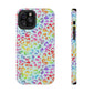 Bespattered Facade Bright Rainbow Leopard Impact-Resistant Case