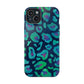 Bespattered Facade Emerald Leopard Impact-Resistant Case