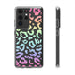 Bespattered Facade Pastel Rainbow Leopard Clear Case