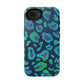 Bespattered Facade Emerald Leopard Impact-Resistant Case