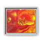 Bespattered Facade Flamin' Hot Framed Canvas Art Print | 3 Frame Colors | Multiple Sizes