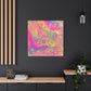 Bespattered Facade Fluid Art Abstract Painting Stretched Matte Canvas Art Prints | Multiple Sizes