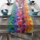 Bespattered Facade Rainbow Mosaic Table Runner (2 sizes)