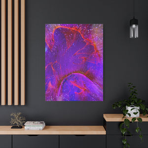 Bespattered Facade Resin Petri Macro Photograph Stretched Matte Canvas Art Prints | Multiple Sizes