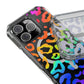 Bespattered Facade Watercolor Rainbow Leopard MagSafe Clear Impact Case