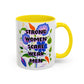 Strong Women Scare Weak Men" Rainbow Flowers Mug | Eight Colors | 11oz or 15oz