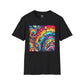 Bespattered Facade Rainbow Tidal Wave Unisex Softstyle T-Shirt