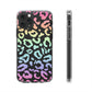 Bespattered Facade Pastel Rainbow Leopard Clear Case