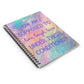 Bespattered Facade Rainbow "Live, Laugh, Love" Spiral Notebook - Lined Pages