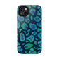 Bespattered Facade Emerald Leopard Impact-Resistant Case