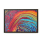 Bespattered Facade Rainbow Rings Framed Canvas Art Print | 3 Frame Colors | Multiple Sizes