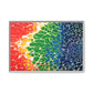 Bespattered Facade Rainbow Seaside Framed Canvas Art Print | 3 Frame Colors | Multiple Sizes