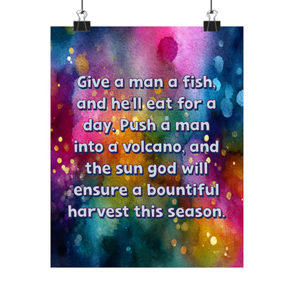 Bespattered Facade "Feed Your Man a Fish" Giclée Archival Matte Paper Prints