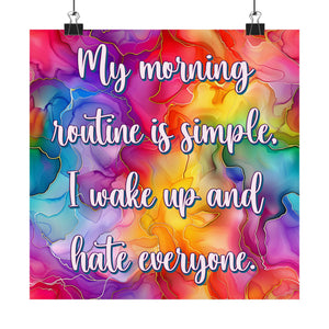 Bespattered Facade "Morning Routine" Giclée Archival Matte Paper Prints