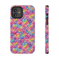 Bespattered Facade Rainbow Graffiti Hearts Impact-Resistant Case