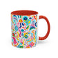 Bespattered Facade Rainbow Doodles Mug | Eight Colors | 11oz or 15oz