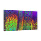 Bespattered Facade Neon Lava Stretched Matte Canvas Art Prints | Multiple Sizes