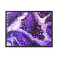 Bespattered Facade Purple Haze Framed Canvas Art Print | 3 Frame Colors | Multiple Sizes