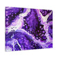 Bespattered Facade Purple Haze Stretched Matte Canvas Art Prints | Multiple Sizes