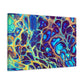 Bespattered Facade Fluid Art Abstract Painting Stretched Matte Canvas Art Prints | Multiple Sizes