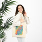 Bespattered Facade Rainbow "Be Humble" Canvas Tote Bag Reusable Carryall