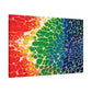 Bespattered Facade Rainbow Seaside Stretched Matte Canvas Art Prints | Multiple Sizes