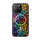 Bespattered Facade Rainbow Paint Splatter Leopard MagSafe Clear Impact Cases