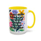 "I'm Just Trying to Have a Nice Day..." Rainbow Flowers Mug | Eight Colors | 11oz or 15oz