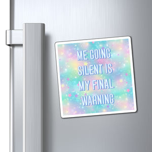 Bespattered Facade "Final Warning" Refrigerator Magnet