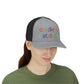 Childless Cat Dude Rainbow Embroidered Snapback Trucker Cap (10 Hat Colors)