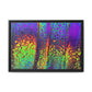 Bespattered Facade Neon Lava Framed Canvas Art Print | 3 Frame Colors | Multiple Sizes
