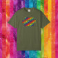 Bespattered Facade Rainbow Token Straight Friend Colorful LGBTQ+ Pride Premium Unisex Comfort Colors Garment Dyed 100% Cotton T-Shirt