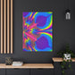Bespattered Facade Fluid Art Abstract Painting Stretched Matte Canvas Art Prints | Multiple Sizes