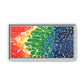Bespattered Facade Rainbow Seaside Framed Canvas Art Print | 3 Frame Colors | Multiple Sizes