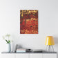 Bespattered Facade Fluid Art Abstract Painting Stretched Matte Canvas Art Prints | Multiple Sizes
