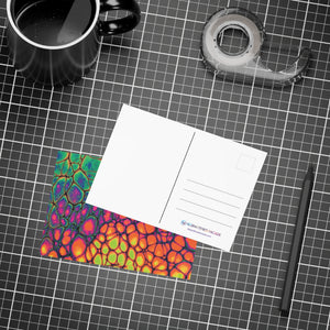 Bespattered Facade Neon Butterfly Postcards (no envelopes) | Sets of 10, 30, or 50