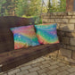 Bespattered Facade Rainbow Skies UV-Resistant Outdoor Pillows | 4 Sizes